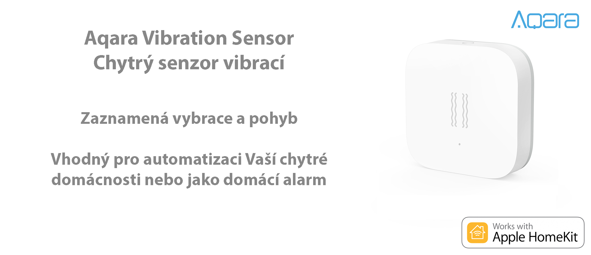 Xiaomi Aqara Vibration Senzor - Chytrý senzor vibrací 1v2